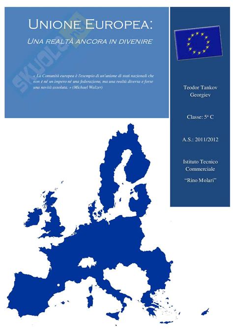 unione europea tesina ragioneria